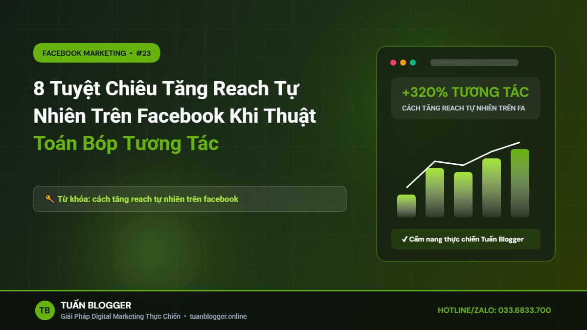 8 Tuyệt Chiêu Tăng Reach Tự Nhiên Trên Facebook Khi Thuật Toán Bóp Tương Tác - Cách tăng reach tự nhiên trên facebook