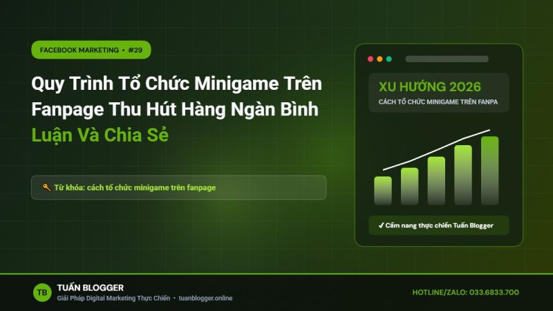 Quy Trình Tổ Chức Minigame Trên Fanpage Thu Hút Hàng Ngàn Bình Luận Và Chia Sẻ - cách tổ chức minigame trên fanpage