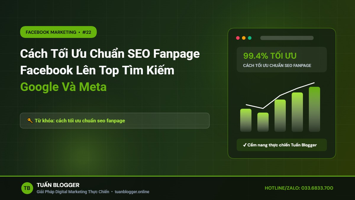 Cách Tối Ưu Chuẩn SEO Fanpage Facebook Lên Top Tìm Kiếm Google Và Meta - Cách tối ưu chuẩn seo fanpage