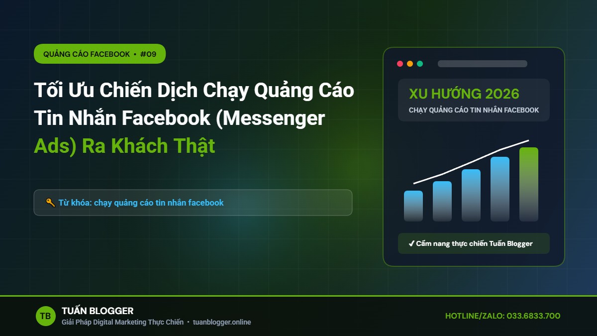 Tối Ưu Chiến Dịch Chạy Quảng Cáo Tin Nhắn Facebook (Messenger Ads) Ra Khách Thật - chạy quảng cáo tin nhắn facebook