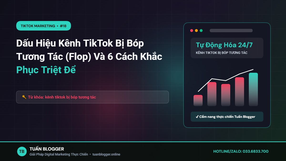 Dấu Hiệu Kênh TikTok Bị Bóp Tương Tác (Flop) Và 6 Cách Khắc Phục Triệt Để - kênh tiktok bị bóp tương tác